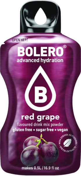 Bolero Red Grape Sugar-Free Drink Mix 3g - product packaging