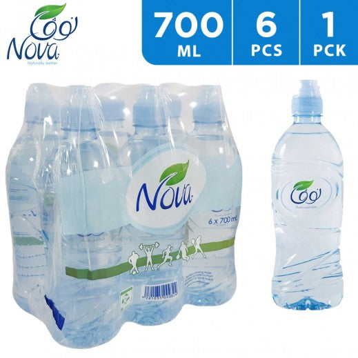 Nova Sports Bottle Water 700Ml x 6