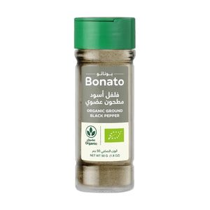 Bonato Organic Ground Black Pepper 50g