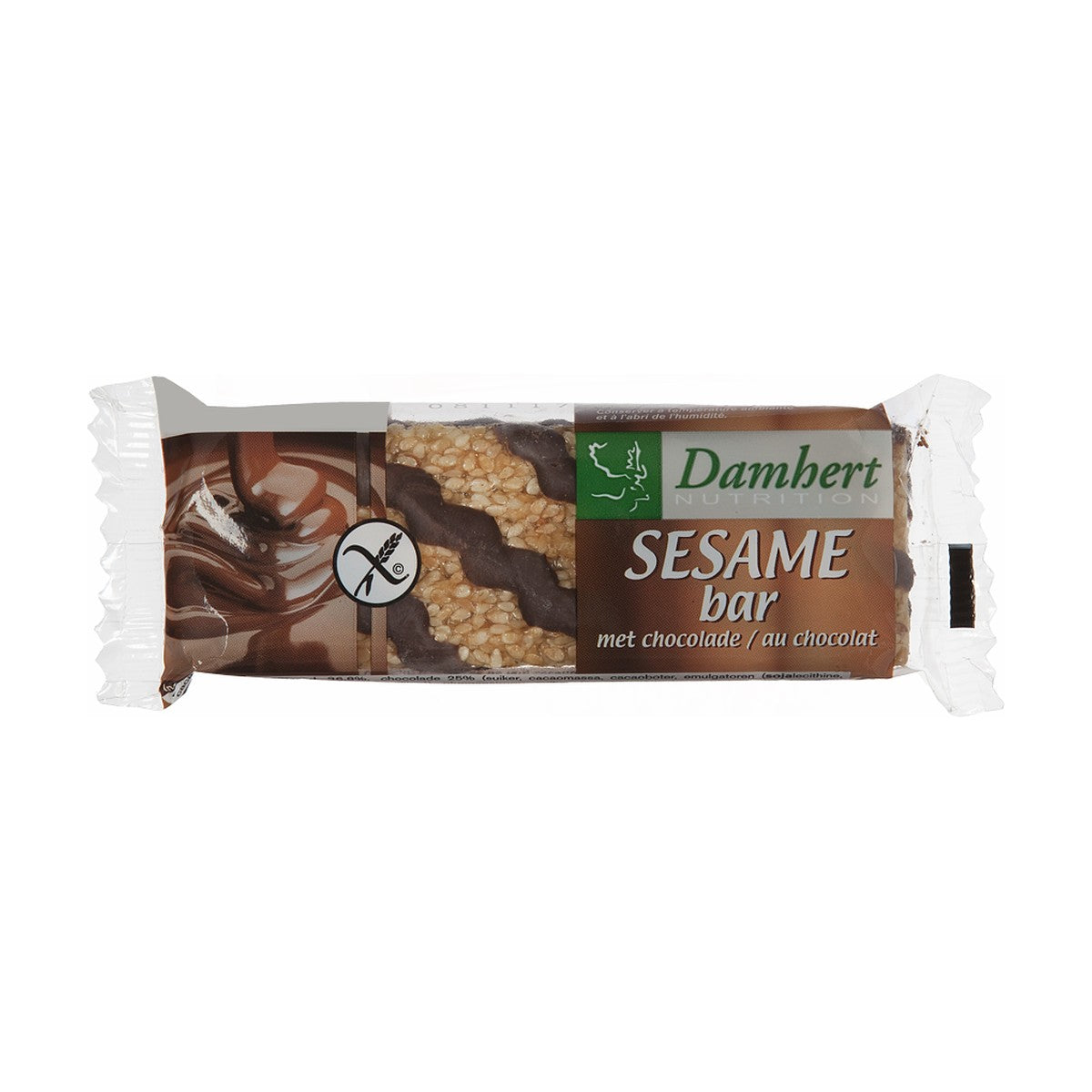 Damhert Traditional Chocolate Sesame Bar 45Gm