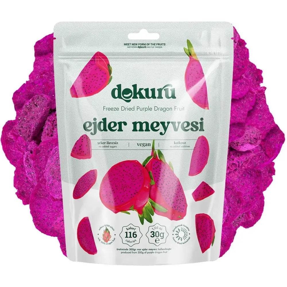 Dokuru Freeze Dried Dragon Fruit 30gm