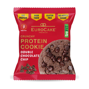 Euro Cake Double Choc Chips Gluten Free Premium Crunchy Protein Cookie 40Gm