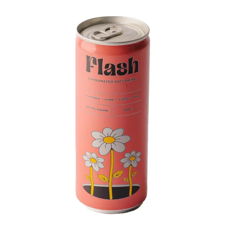 Flash Chamomile Lemon Cherry Mint Carbonated Drink 250Ml