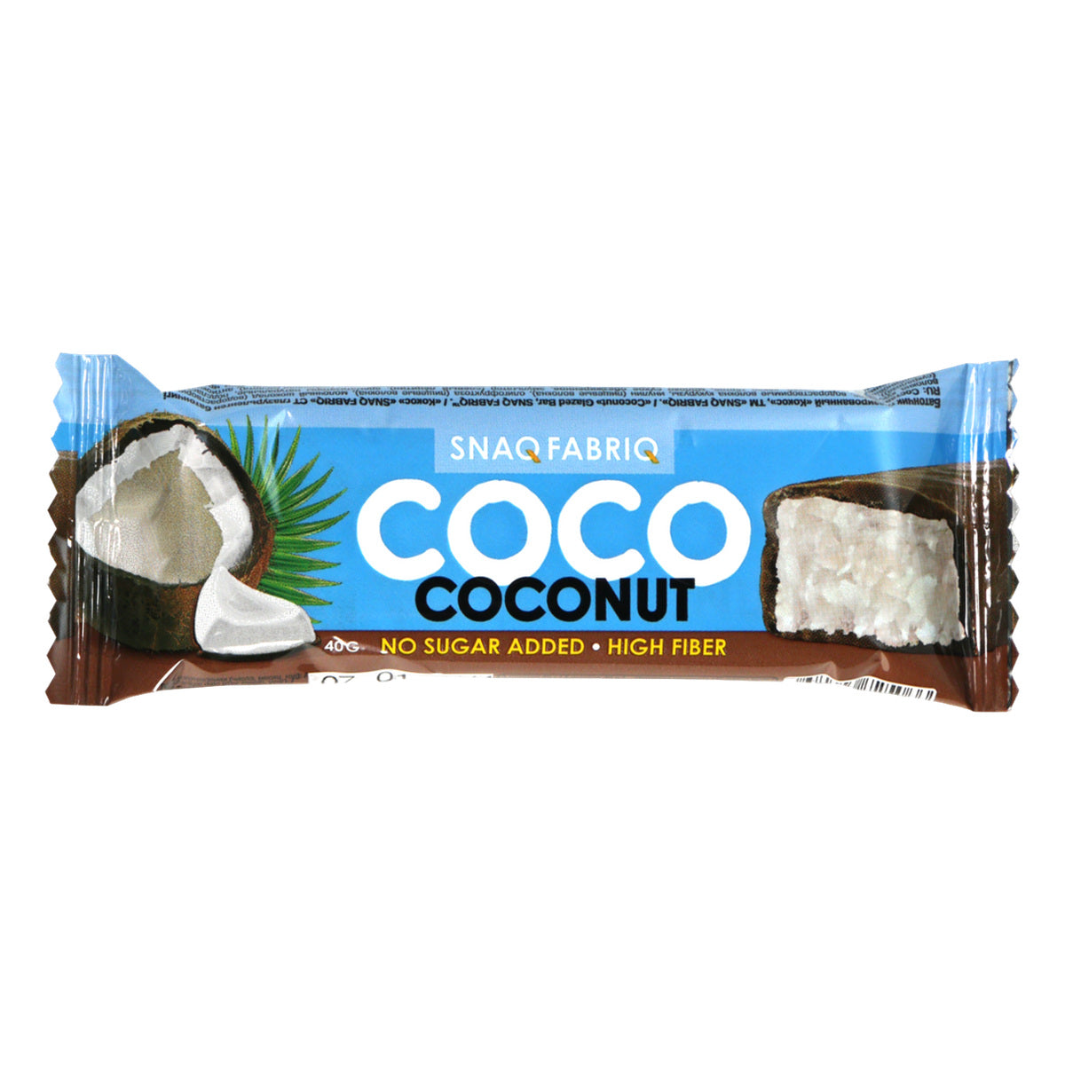 Snaq Fabriq Coco Coconut bar 40 g, no added sugar