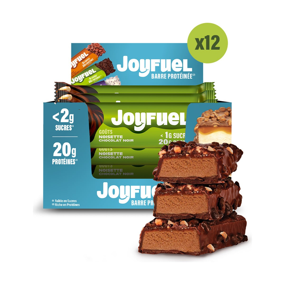 Joyfuel Dark Chocolate Hazelnut Protein Bar 55Gm