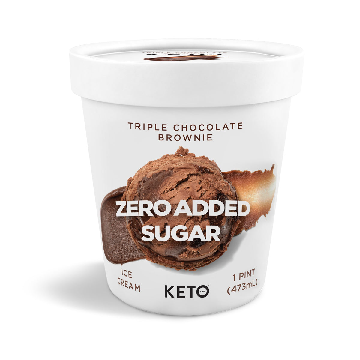 Keto Pint Triple Chocolate Brownie Ice Cream Can 473Ml