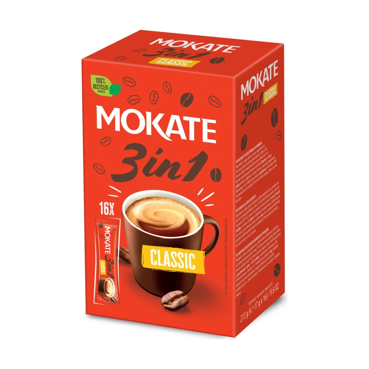 Mokate 16P Classic 3 In 1 Protein Coffee 272Gm