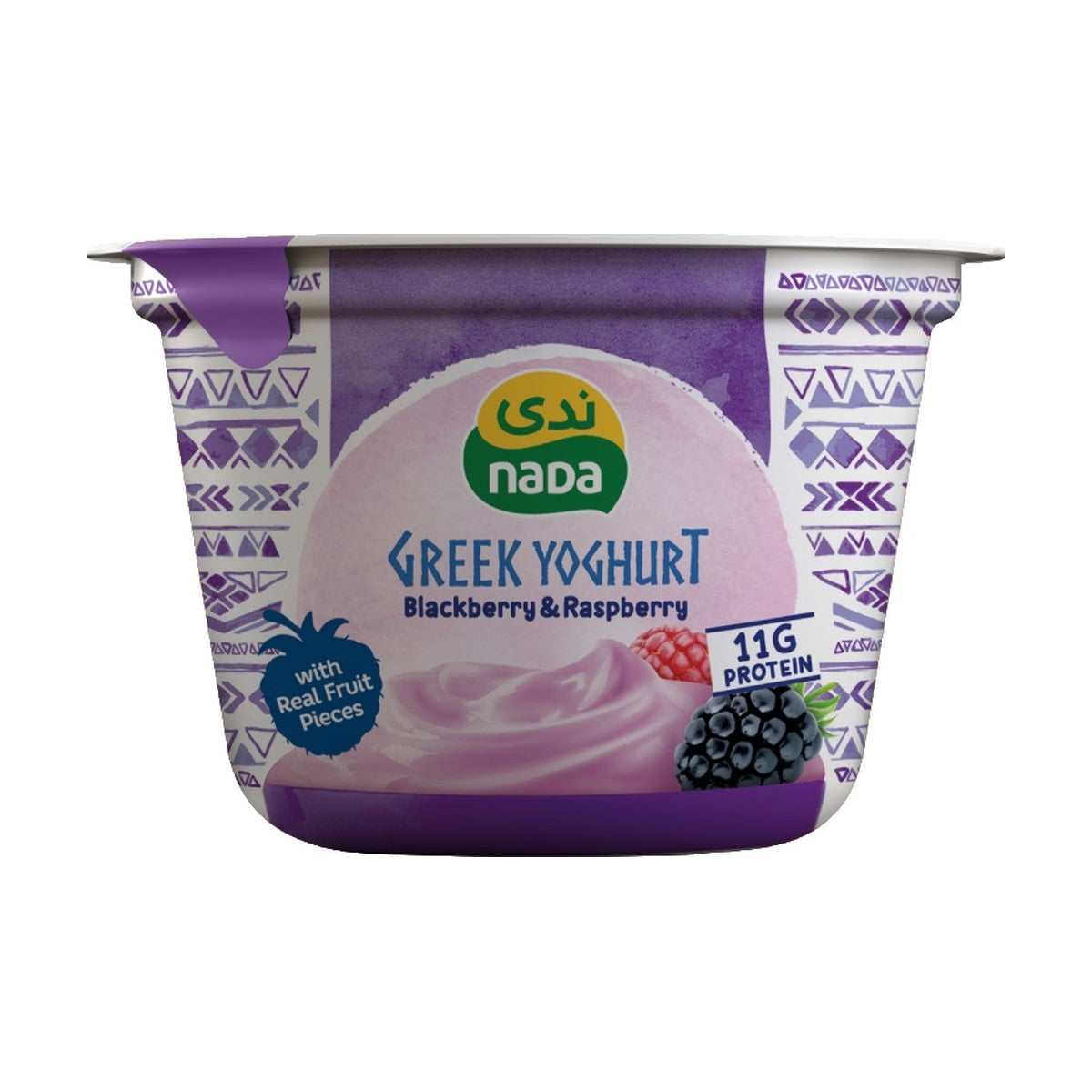 Nada Black Berry And Raspberry Greek Yoghurt 160Gm