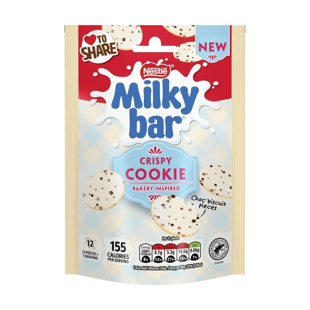 Nestlé Nestle Milky Bar Crispy Cookies Buttons Pouch 86Gm