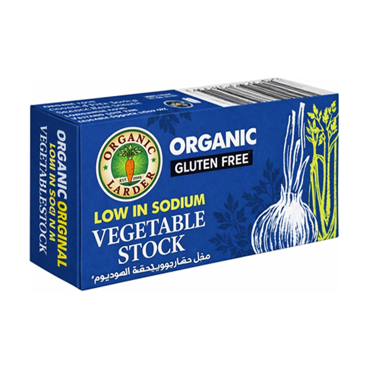 Organic Larder Low In Sodium Veg Stock Cubes 60Gm