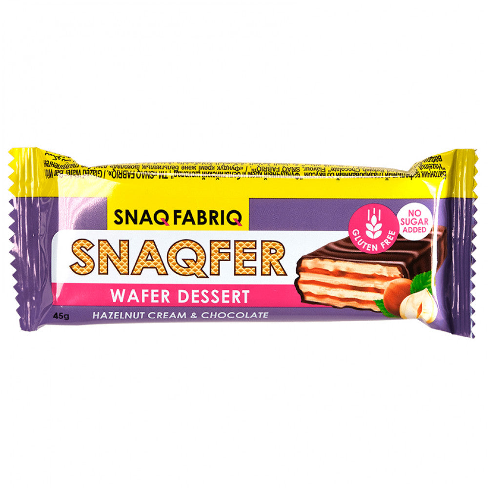 Snaq Fabriq Snaqfer wafer dessert hazelnut cream and chocolate 45 g
