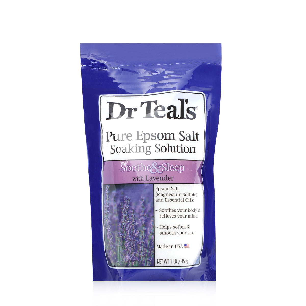 Dr Teals Lavender Epsom Salt Soaking Solution 1Lb