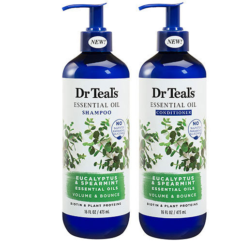 Dr Teals Eucalyptus & Spearmint Volume & Shine Conditioner 16Oz