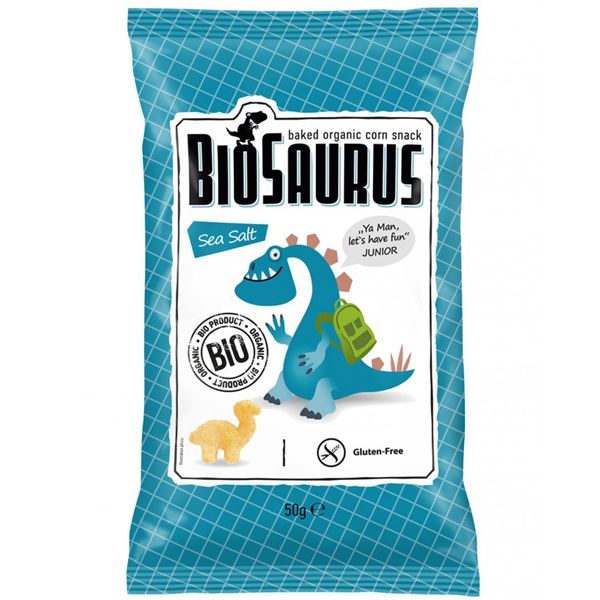 Biosaurus Salt Baked Organic Cron Snack 50Gm