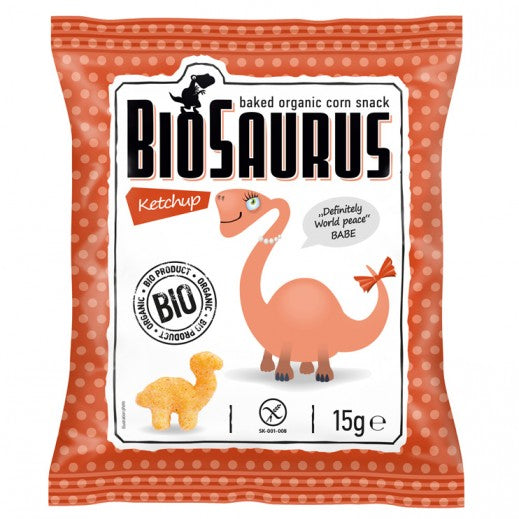 Biosaurus Ketchup Baked Organic Cron Snack 15Gm