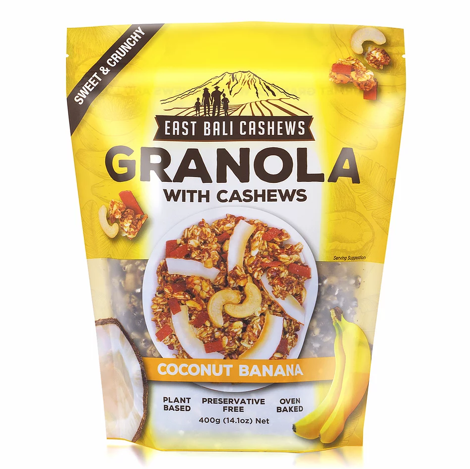 East Bali Cashews Coconut Banana Granola 400Gm