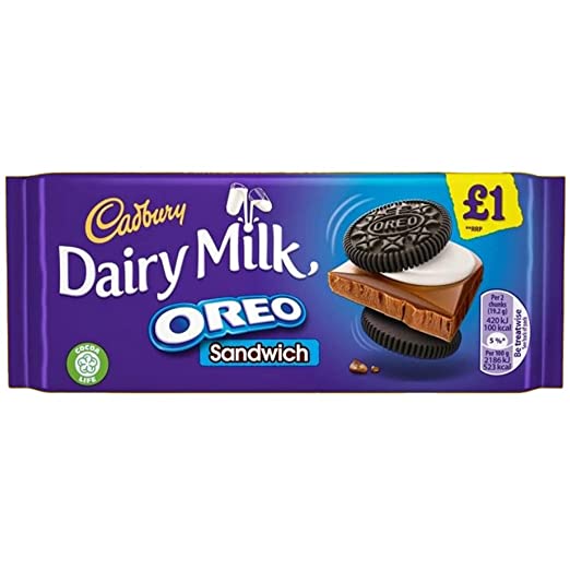 Cadbury Dairy Milk Oreo Sandwich 96Gm