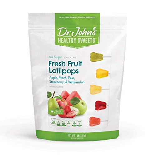 Dr.Johns Fresh Fruit Lollipops 109Gm