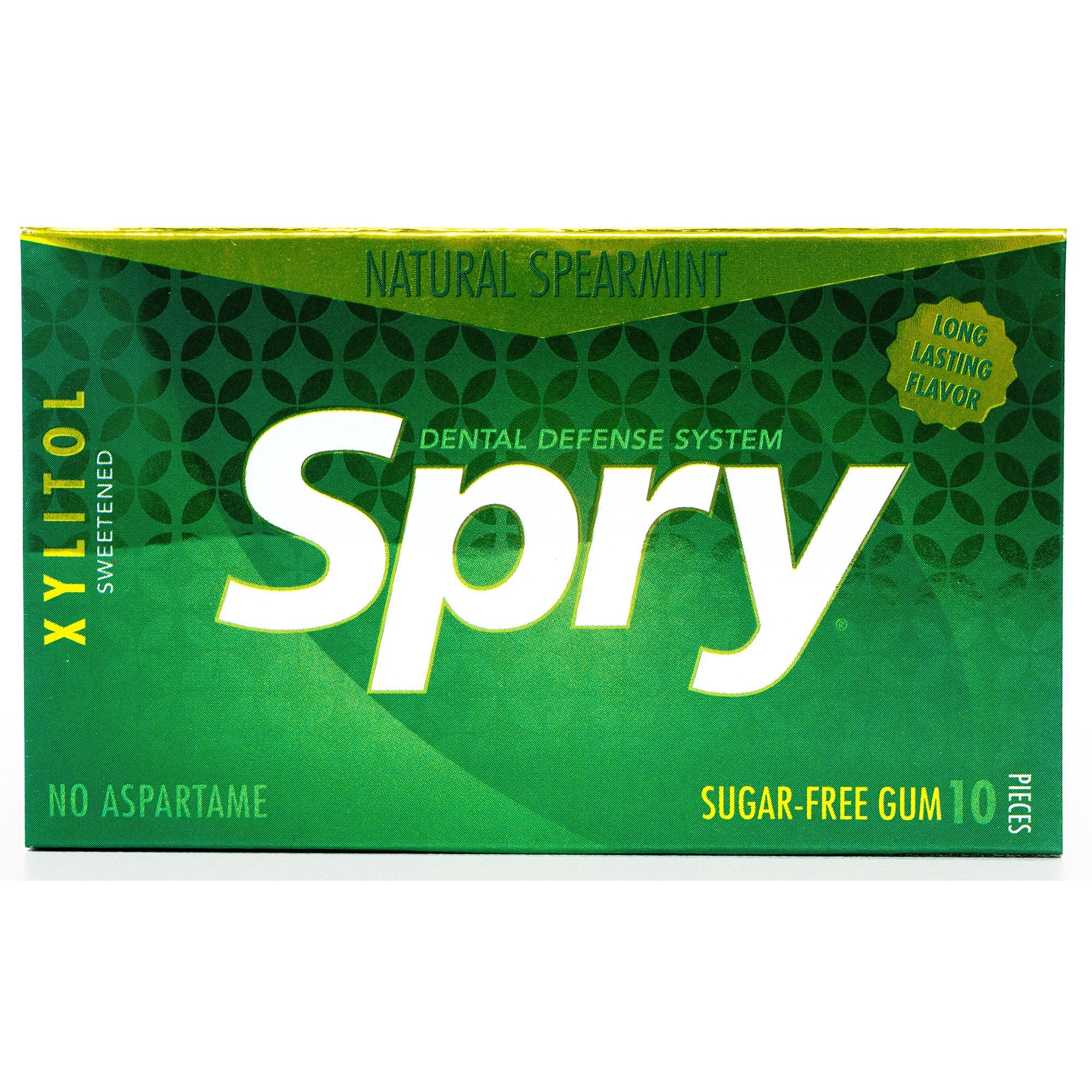 Spry Xylitol Spearmint Sugarfree Gum 10Pcs