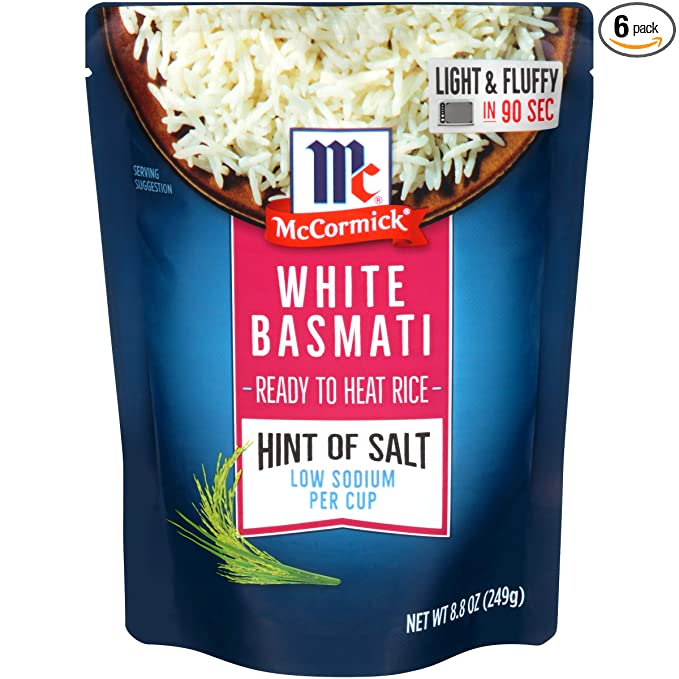 Mccormick White Basmati Rice Ready To Eat 249Gm