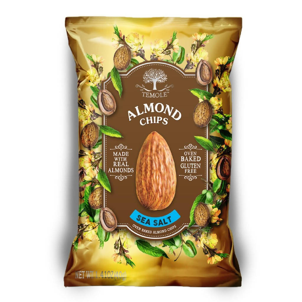 Temole Sea Salt Almond Chips 40Gm