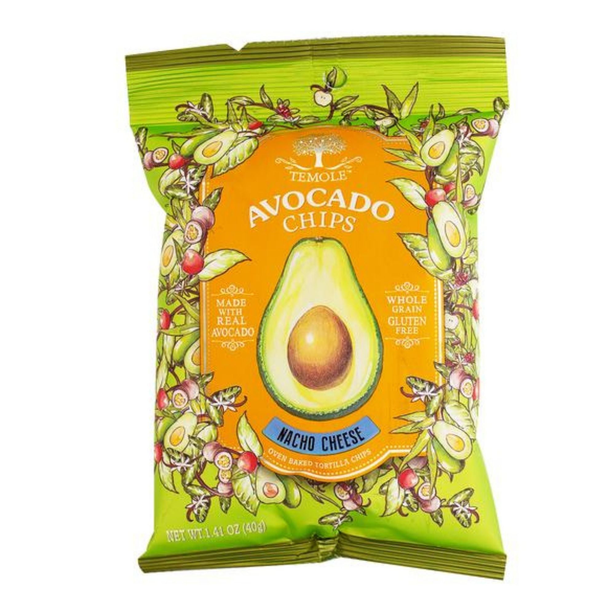 Temole Nacho Cheese Avocado Chips 40Gm