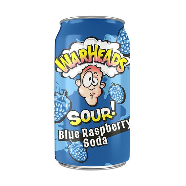 Warheads Blue Raspberry Sour Soda 355Ml