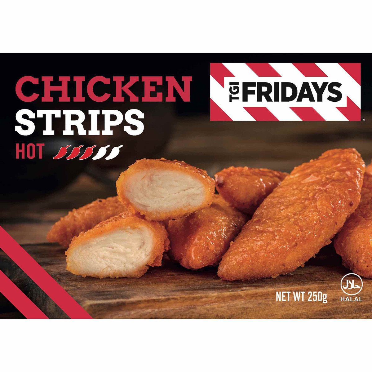 Tgi Fridays Buff Hot Style Boneless Chicken Strips 250Gm – HSquare ...