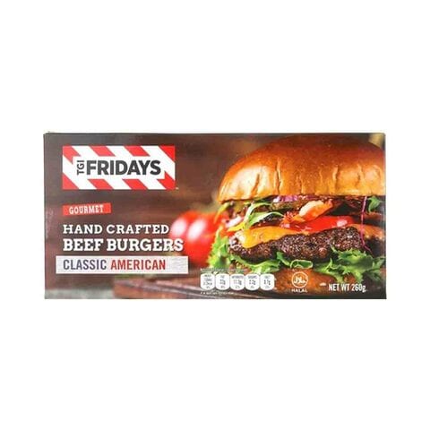 Tgi Fridays Hand Crafted Beef Burgers 260Gm