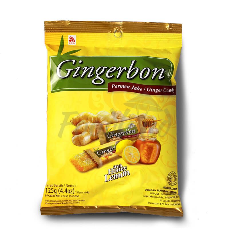 Pt Agel Honey Lemon Gingerbon Candy 125Gm