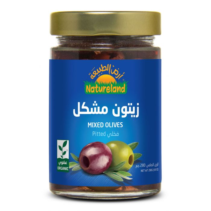 Natureland Mixed Olives Pitted 280Gm