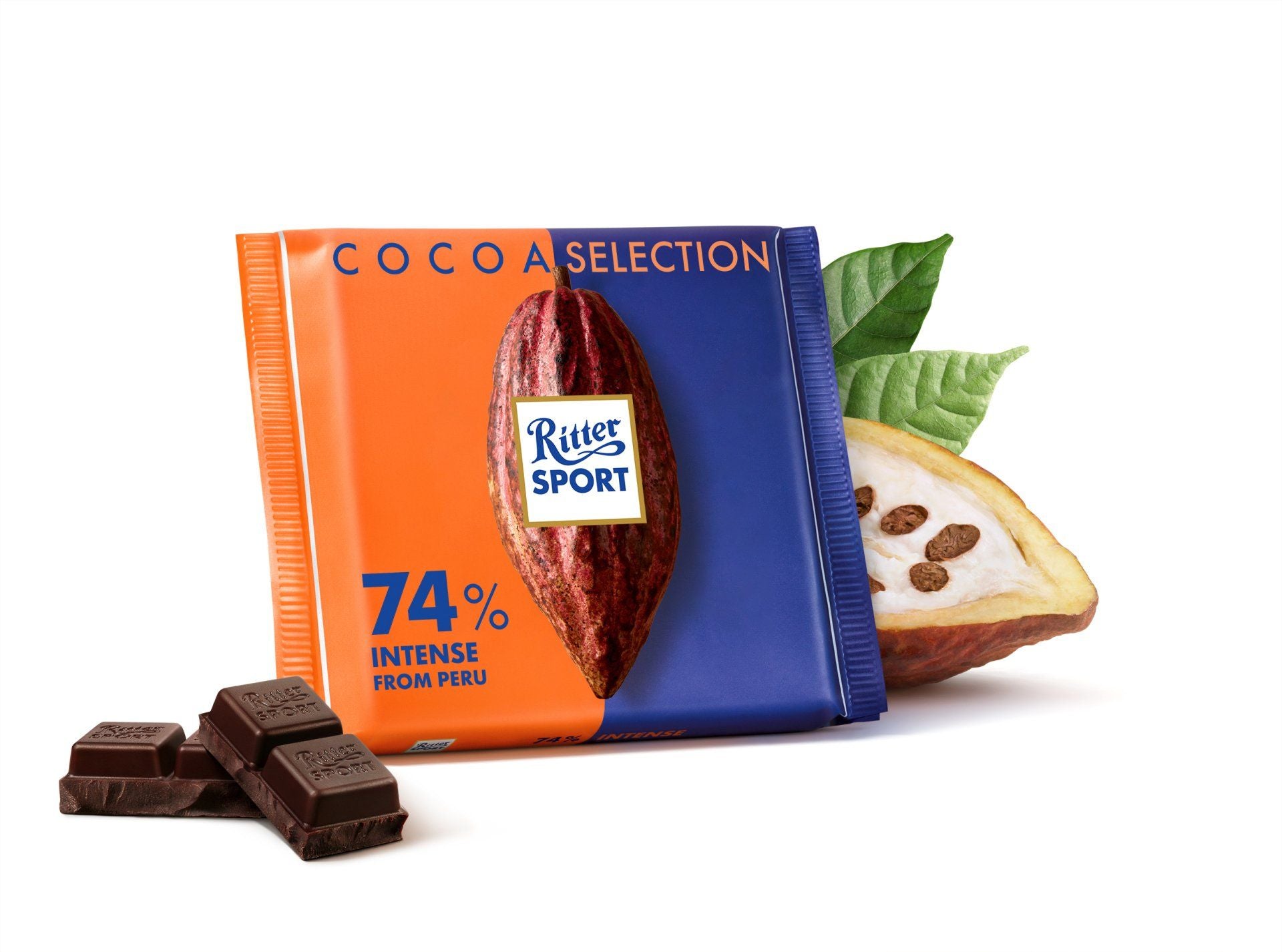 Ritter Sport Dark Chocolate Intense 74% 100Gm