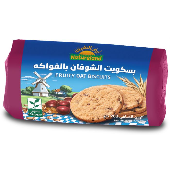 Natureland Fruity Oat Biscuits 200Gm