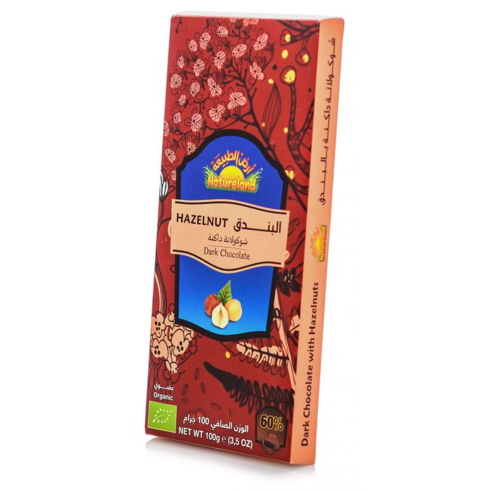 Natureland Hazelnut Dark Chocolate 100Gm