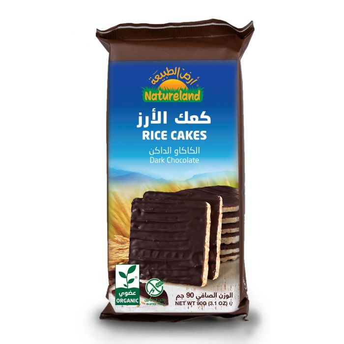 أرض الطبيعة كعك الأرز بالشوكولاتة الداكنة 90 جم