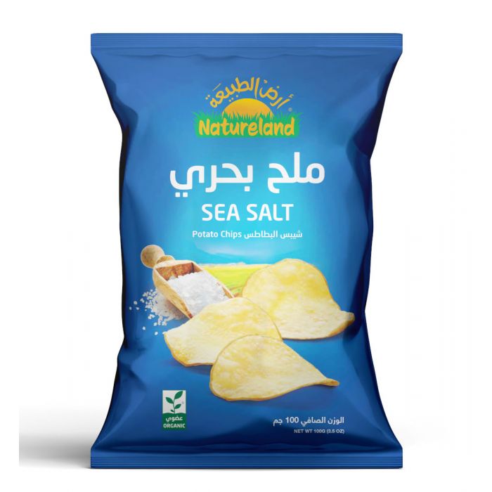 Natureland Sea Salt Potato Chips 100Gm