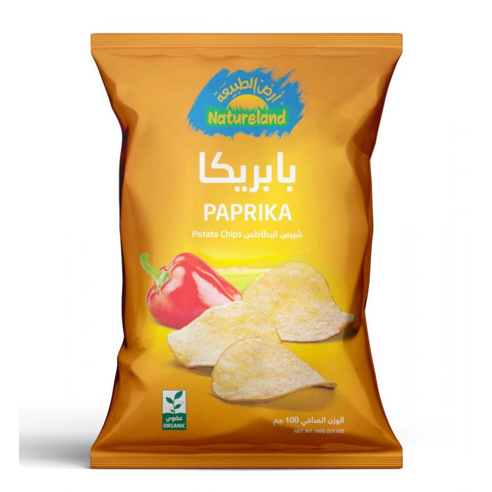 Natureland Paprika Potato Chips 100Gm