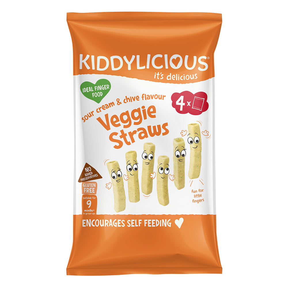 Kiddylicious Sour Cream & Chive Veggie Straws 15Gm