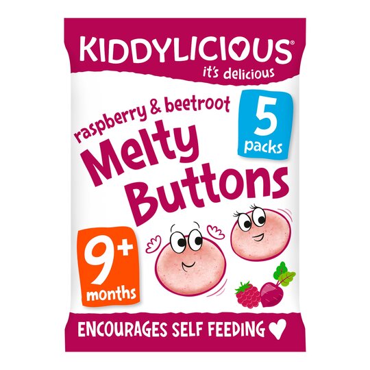 Kiddylicious Raspberry & Beetroot Multi Melty Buttons 30Gm