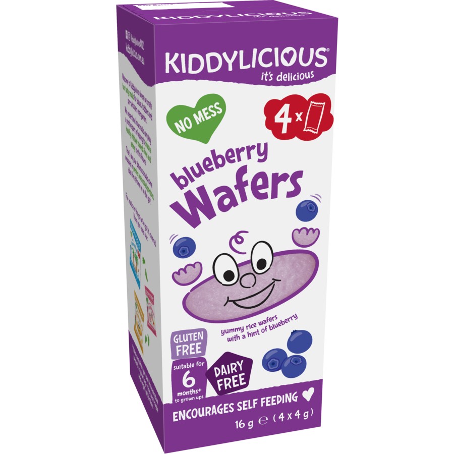 Kiddylicious Blueberry Wafers 16Gm