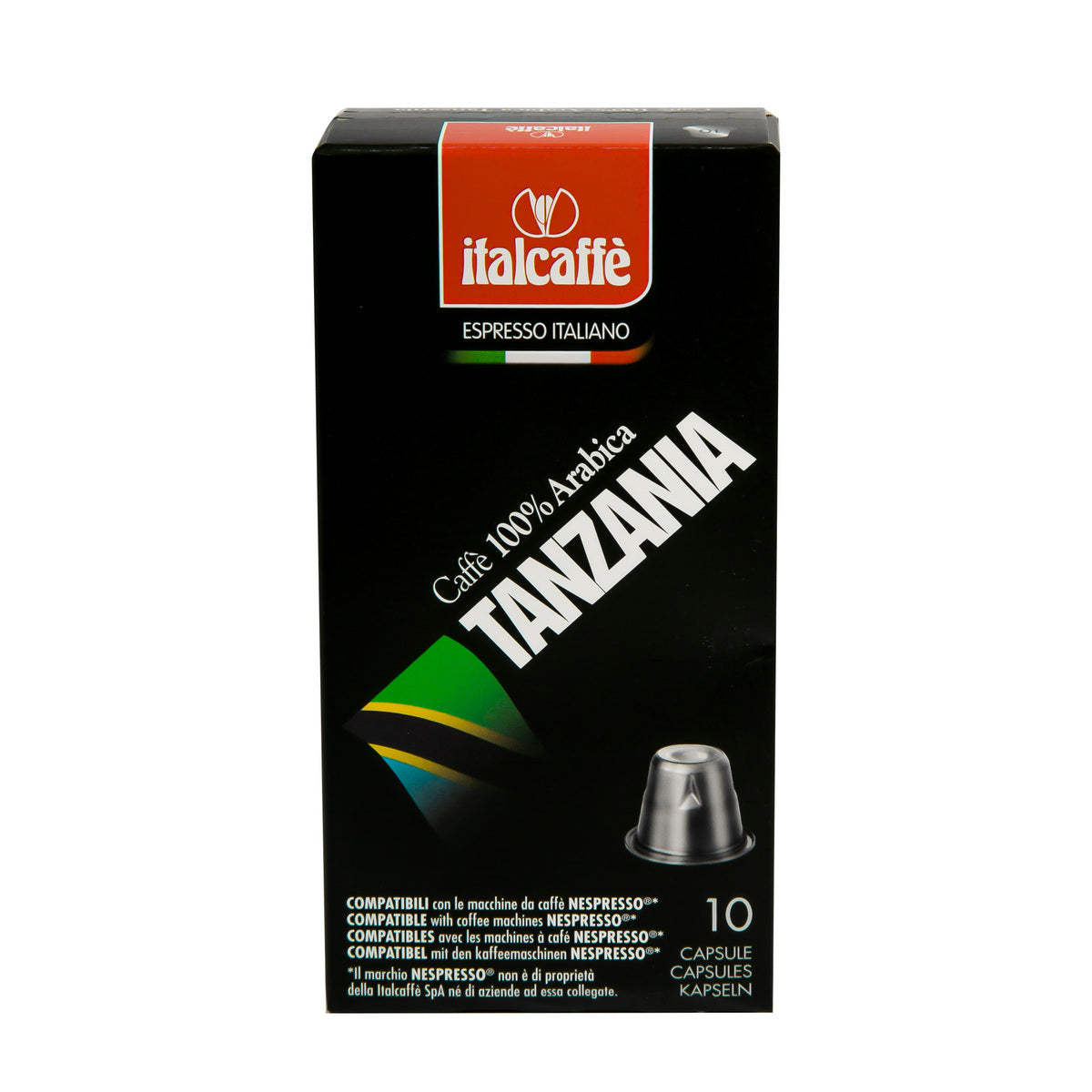 Italcaffe Tanzania 10 Pcs Nespresso Capsules 50Gm