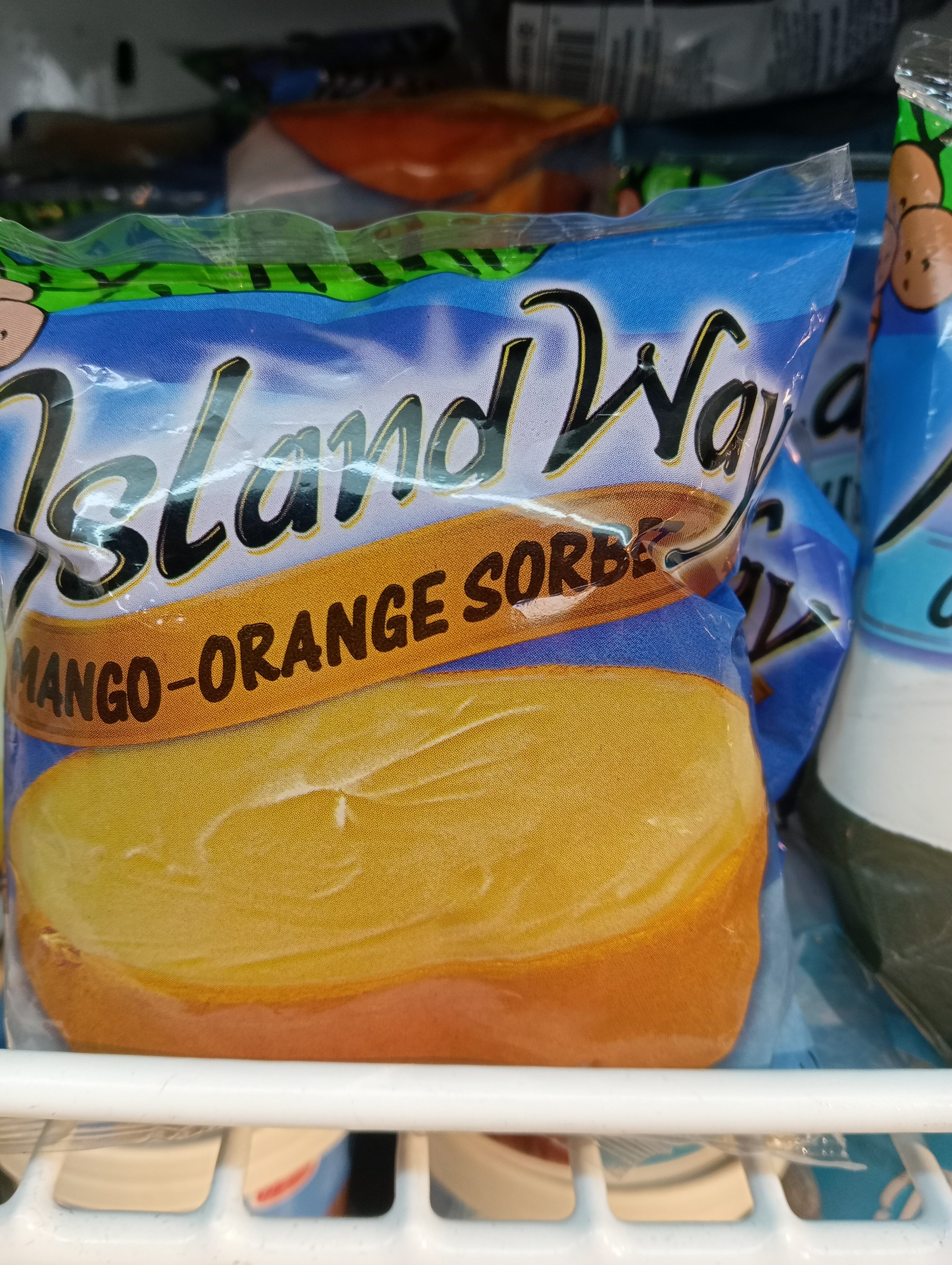 Island Way Mango Orange Sorbet Natural Fruit Icecream 66Gm