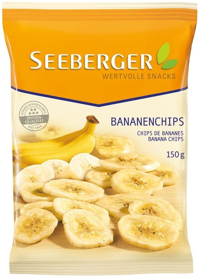 Seeberger Banana Sweeted Chips 150Gm