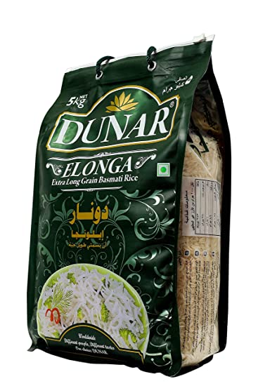 Dunar Ilonga Long Grain Basmati Rice 5Kg