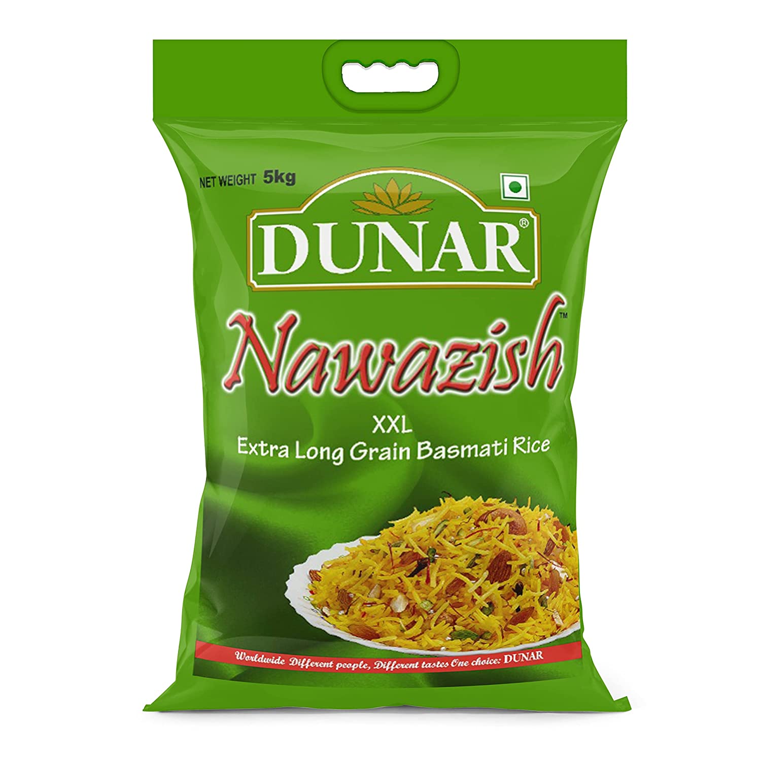 Dunar Nawazish Extra Long Grain Basmati Rice Xxl 5Kg