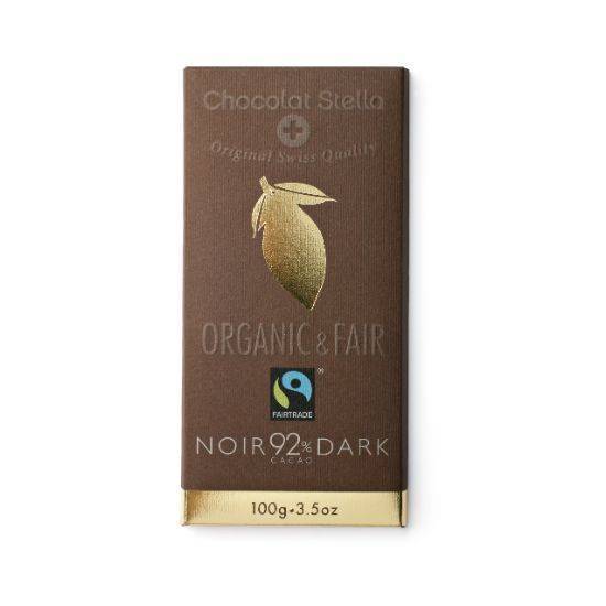 Chocolate Stella 92% Cocoa Organic Dark Chocolate 100Gm