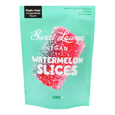 Sweet Lounge Watermelon Slices Vegan Fizzy Pouch 130Gm