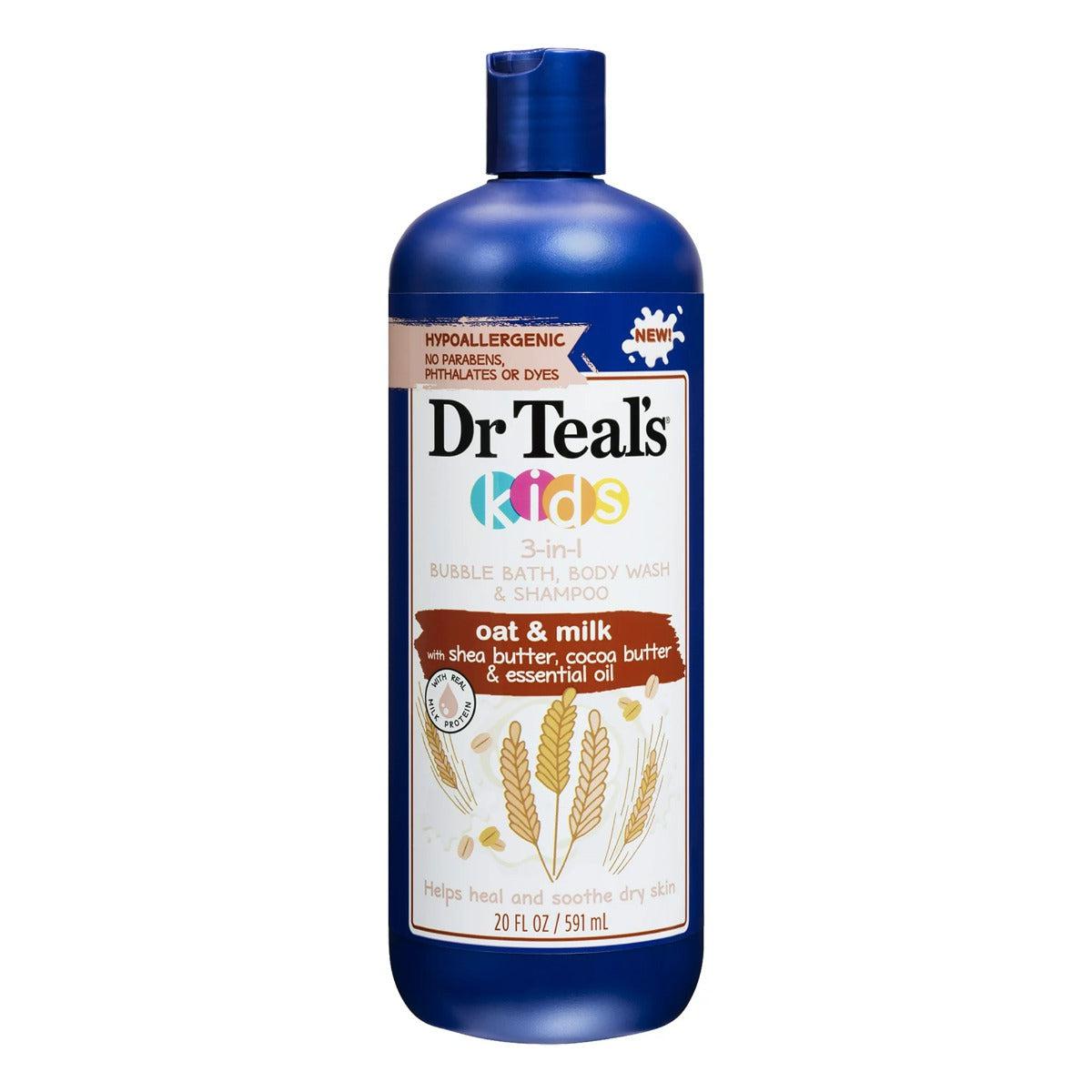 Dr Teals Oat & Milk Kids 3 In 1 Hair & Body Wash 20Oz