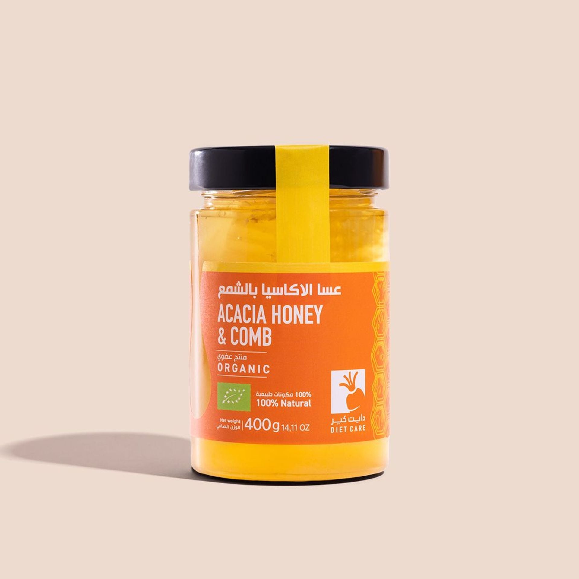 Dietcare Acacia With Comb Organic Honey Jar 400Gm