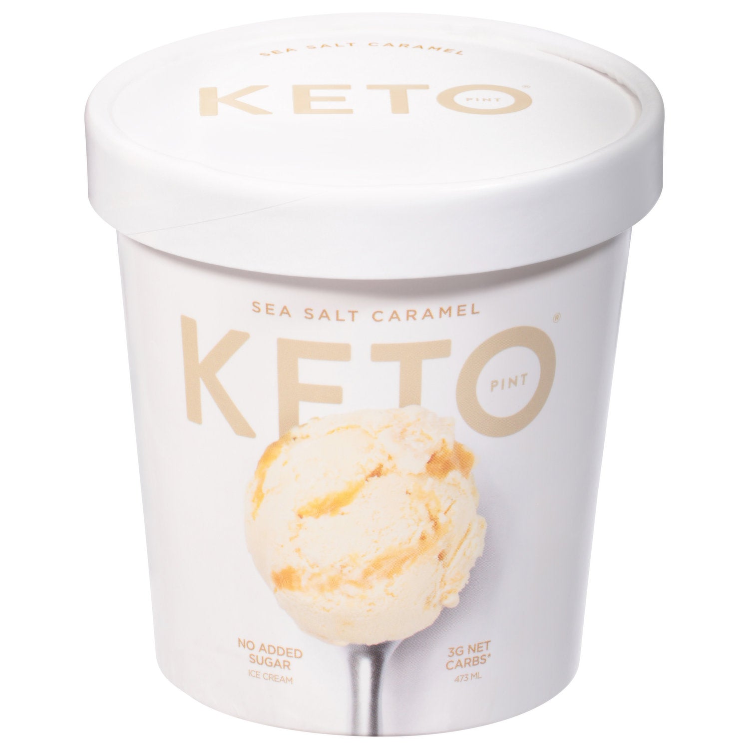 Keto Pint Sea Salt Caramel Ice Cream Can 473Ml